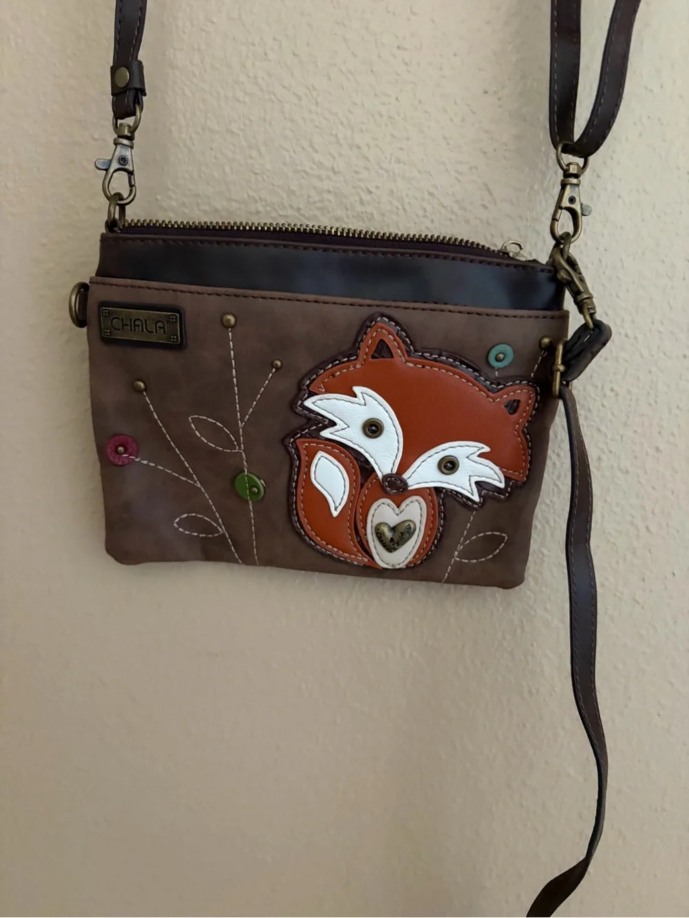 Chala Foxy Fox Woodland Women’s Crossbody Purse CUTE!!